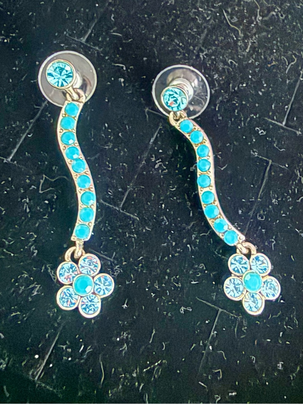 Vintage Bling Drop Earrings